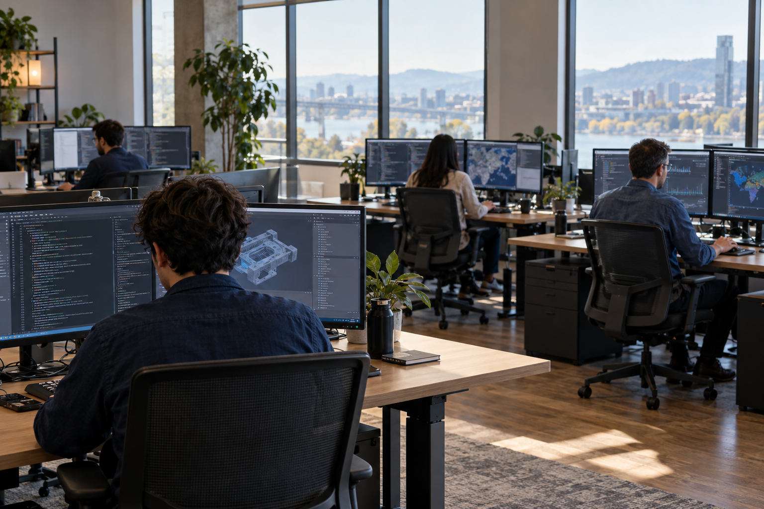 Illustrative engineering workspace